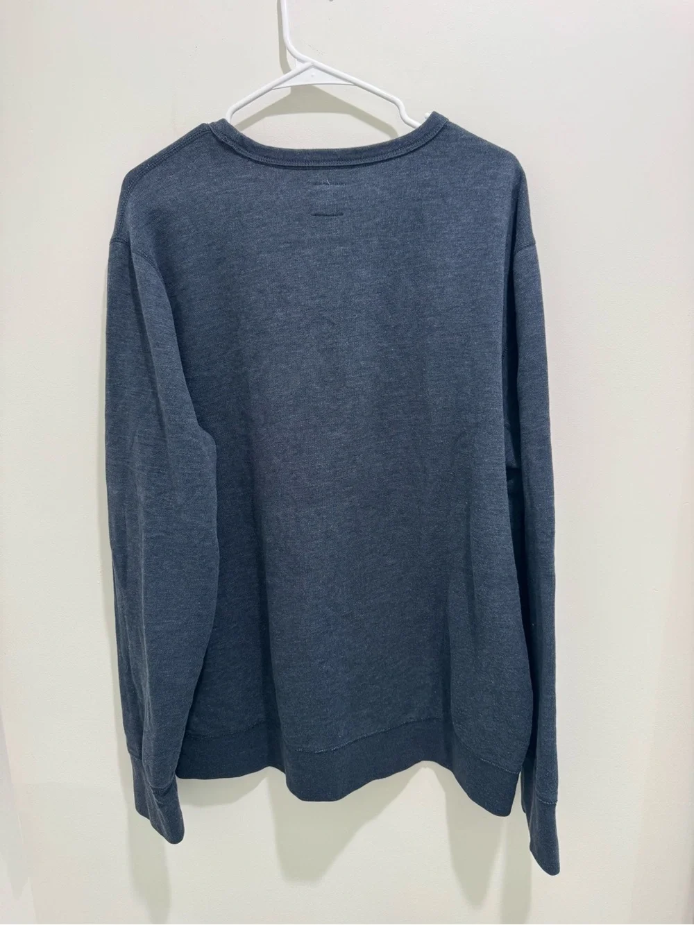 J.Crew Mens Blue Fleece Crewneck Sweatshirt XL
